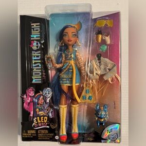 Monster High Doll in Blue and Gold Outfit